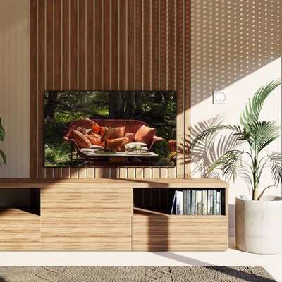 Wohnzimmer beschattet durch Rollladen