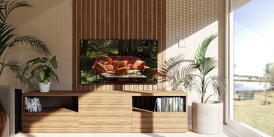 Wohnzimmer beschattet durch Rollladen