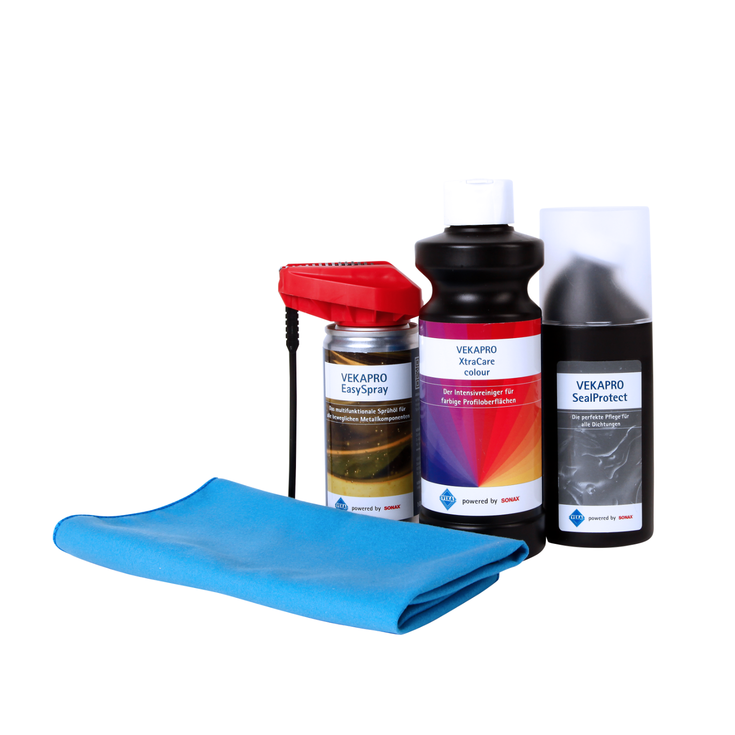 Reinigungs-Set für farbige Kunststofffenster